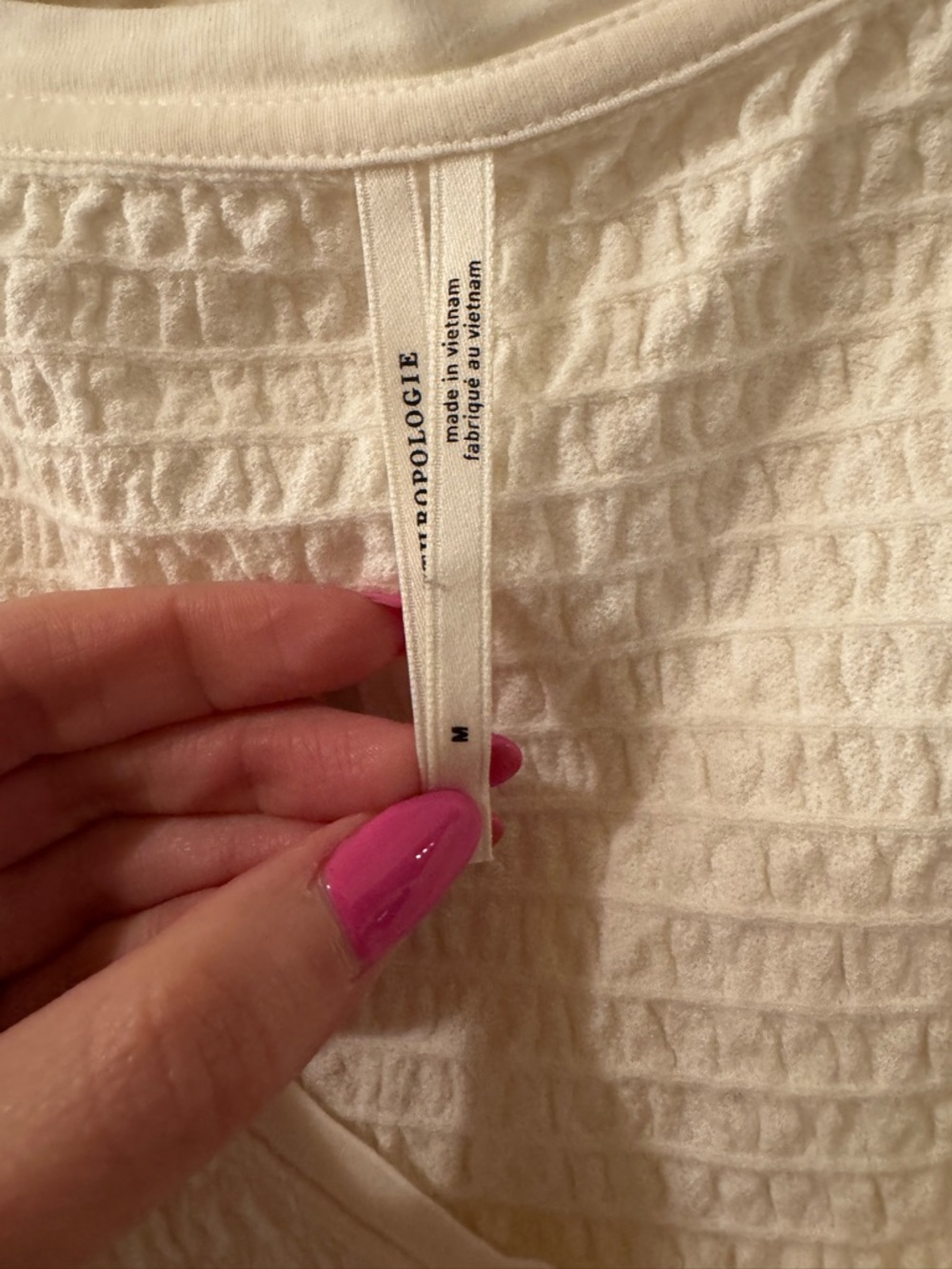 Anthropologie Smocked Bell-Sleeve Top Med - Picture 8 of 8